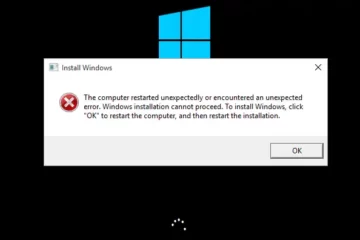 Lỗi The-computer-restarted-unexpectedly-or-encountered-an-unexpected-error